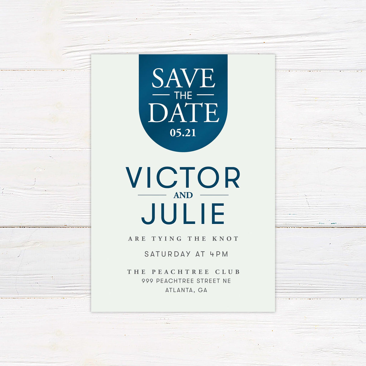 Deep Teal Blue Invitations - goprintplus