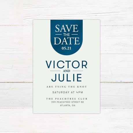 Deep Teal Blue Invitations - goprintplus