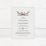 Deer Horn Invitations - goprintplus