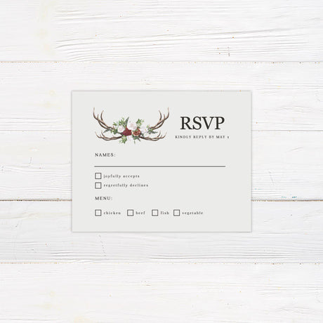 Deer Horn Invitations - goprintplus