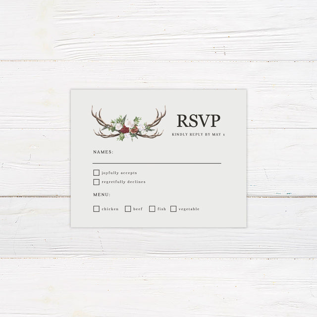 Deer Horn RSVP - goprintplus