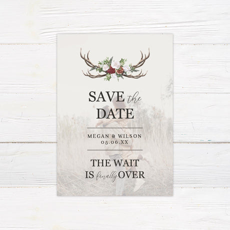 Deer Horn Save The Date - goprintplus