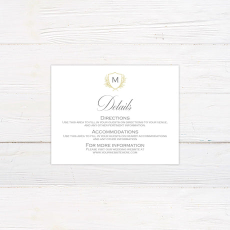 Delicate Shield Invitations - goprintplus