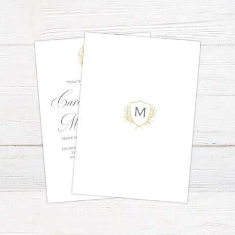 Delicate Shield Invitations - goprintplus