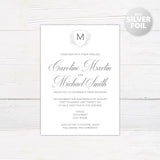 Delicate Shield Foil Invitation - goprintplus