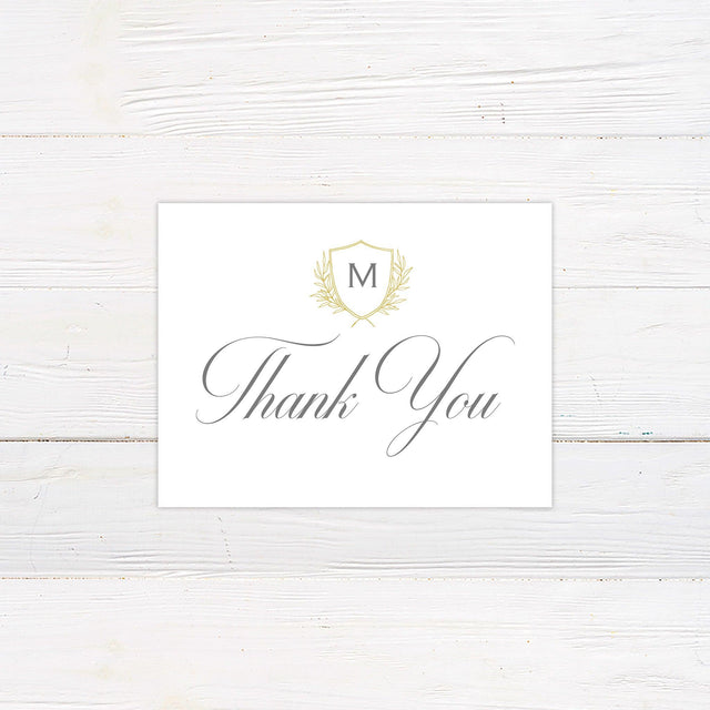 Delicate Shield Thank You Card - goprintplus