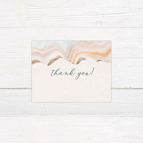 Desert Sand Thank You Card - goprintplus