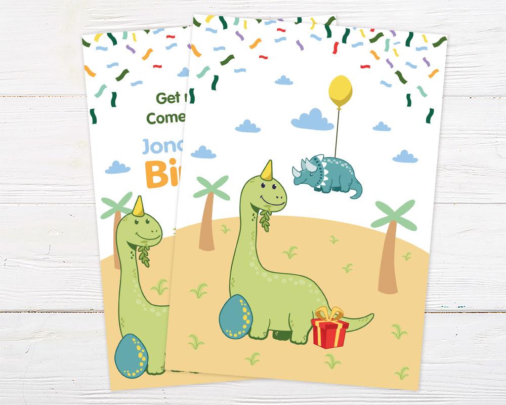 Dinosaur Party Invitation - goprintplus