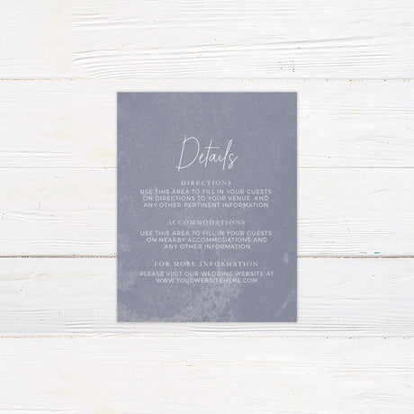 Distressed Blue Invitations - goprintplus