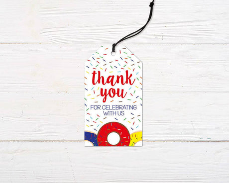 Donut Birthday Favor Tag - goprintplus