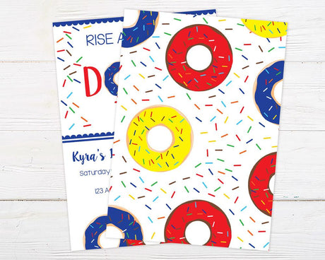 Donut Birthday Invitations - goprintplus