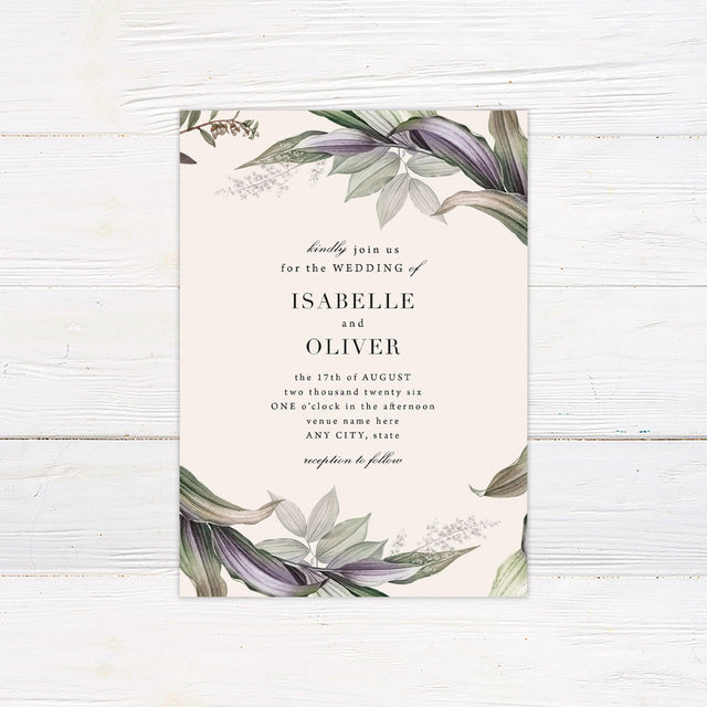 Dreamy Floral Invitations - goprintplus