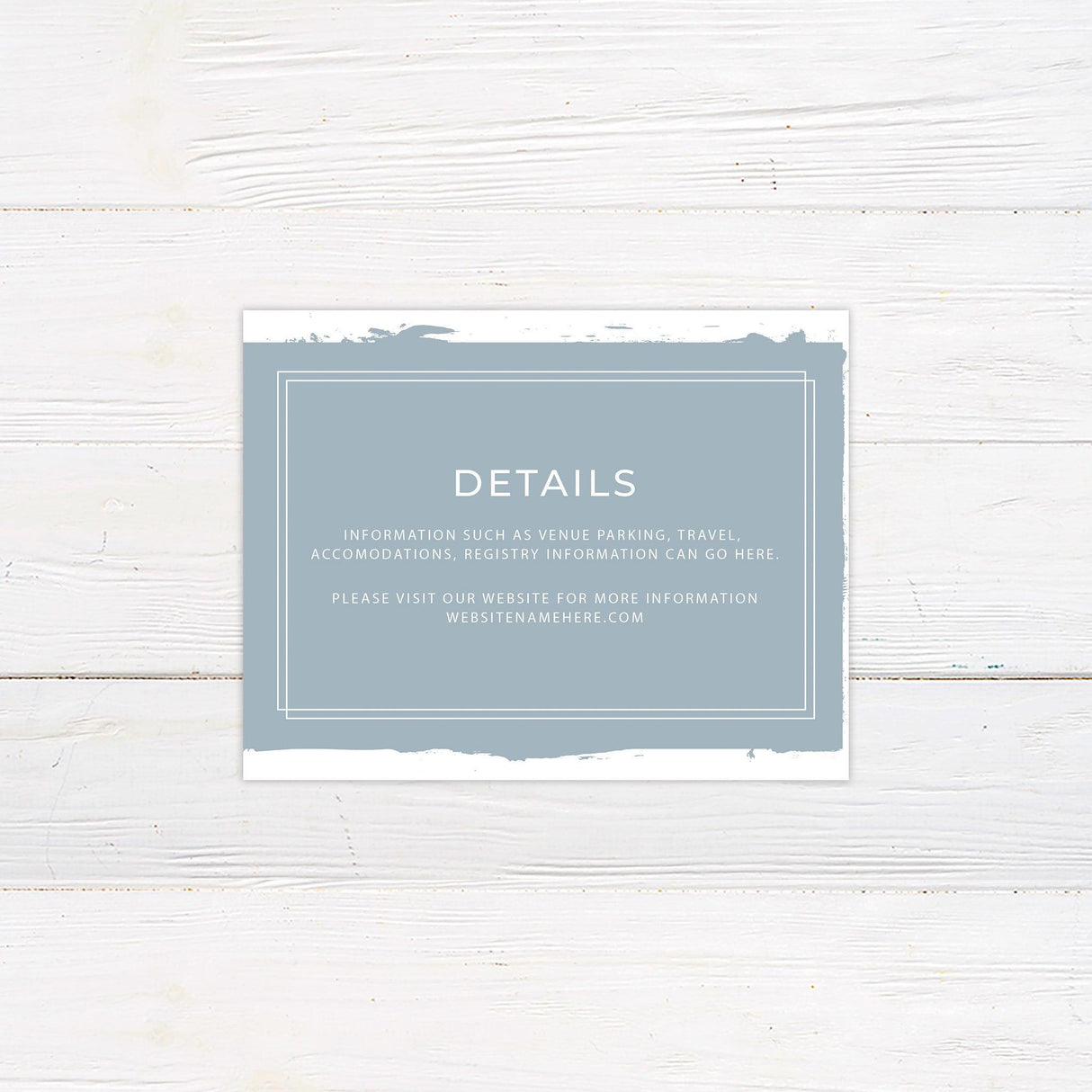 Dusty Blue Details Cards - goprintplus