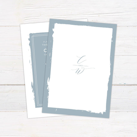 Dusty Blue Invitations - goprintplus