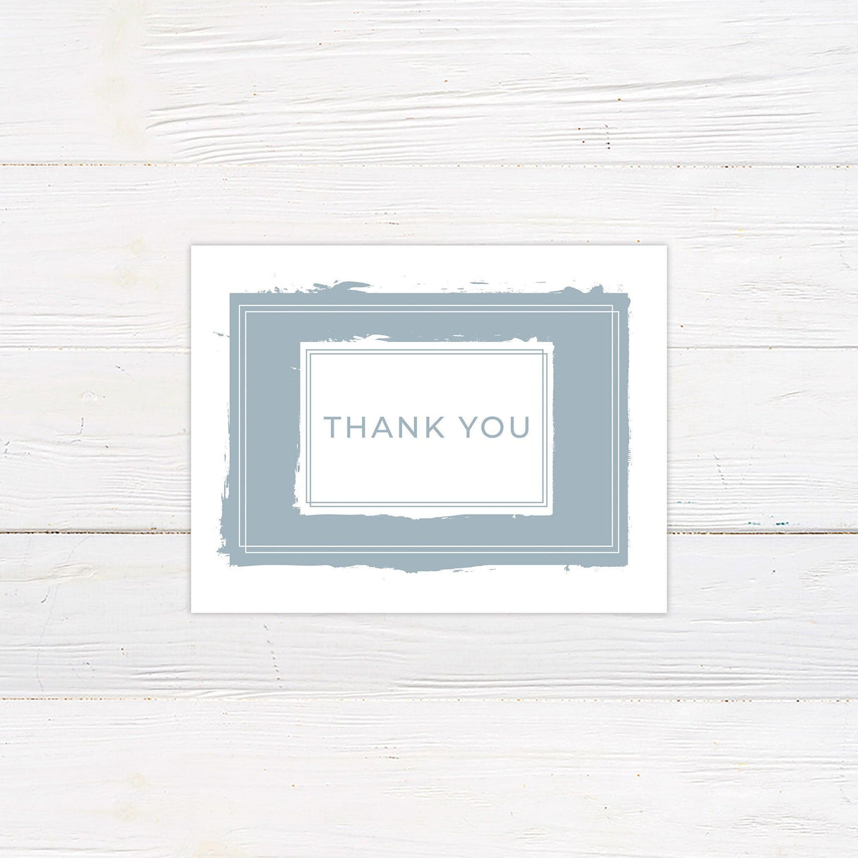 Dusty Blue Thank You Card - goprintplus