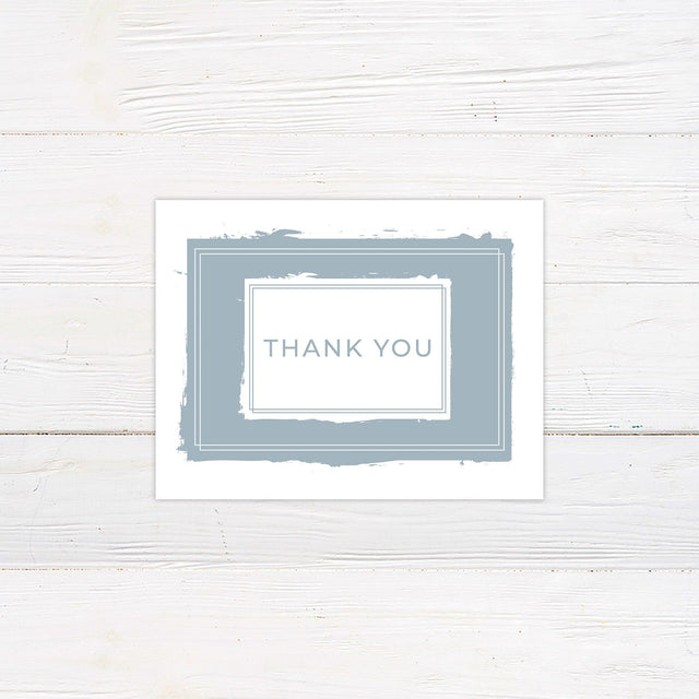 Dusty Blue Thank You Card - goprintplus