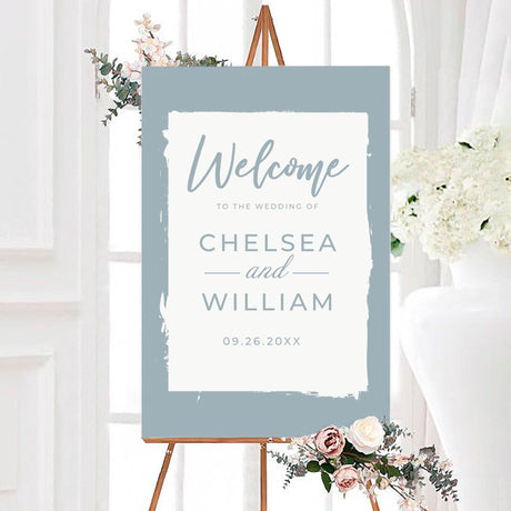 Dusty Blue Invitations - goprintplus