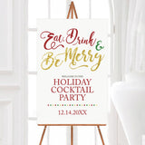 Merry Cocktail Party Welcome Sign