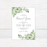 Elegant Eucalyptus Greenery Invitations - goprintplus