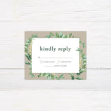 Elegant Green Botanical Invitations - goprintplus