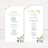 Elegant Green Leaves Invitations - goprintplus