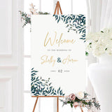 Elegant Green Leaves Invitations - goprintplus