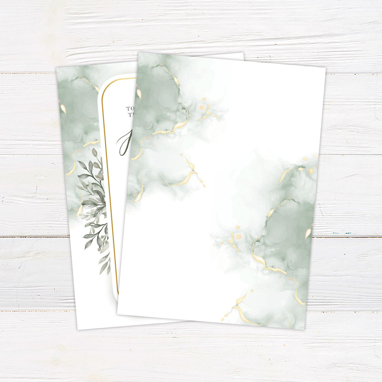 Elegant Greenery Invitations - goprintplus