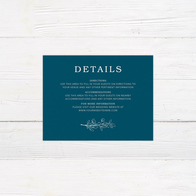 Indigo Floral Details Cards - goprintplus