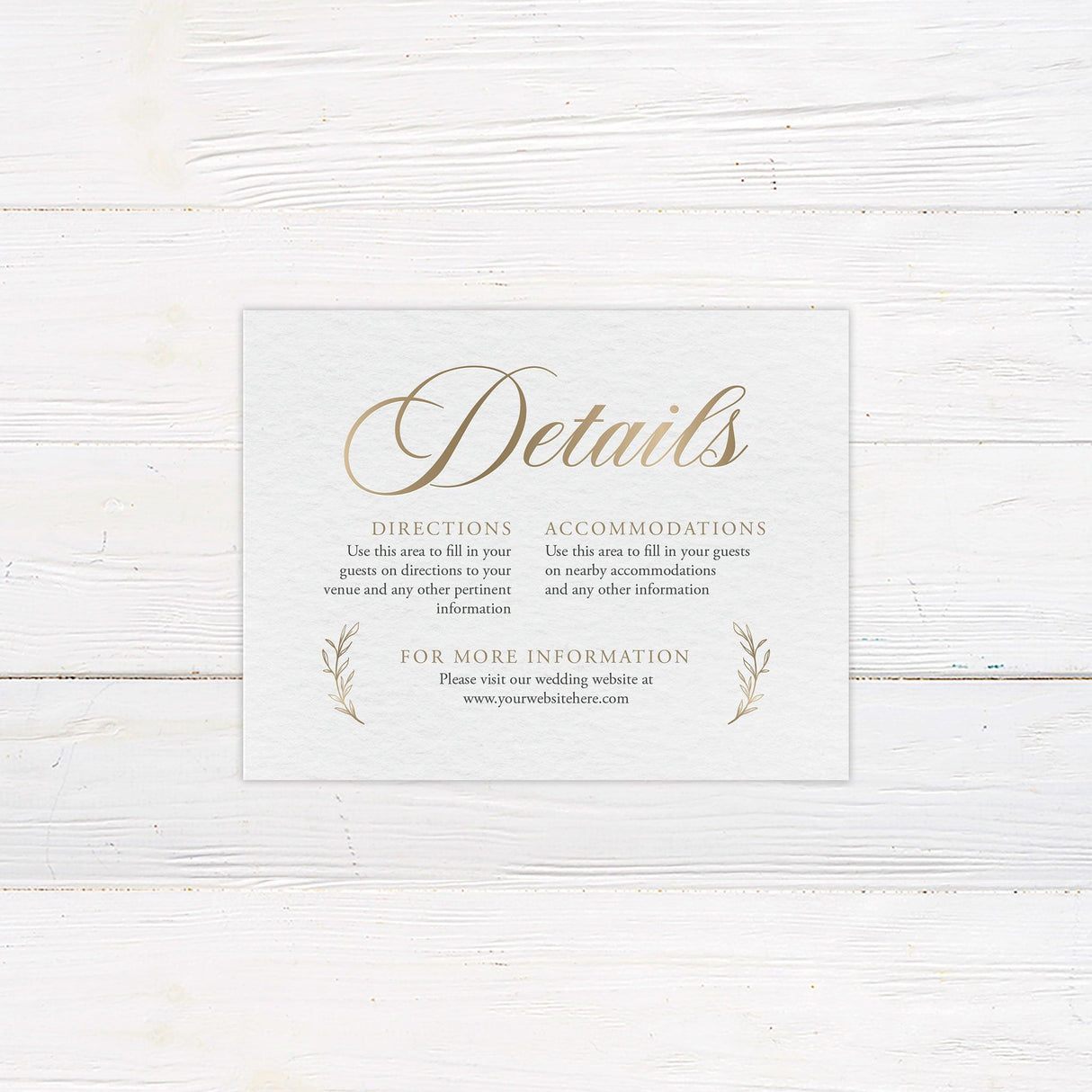 Elegant Initials Details Cards - goprintplus