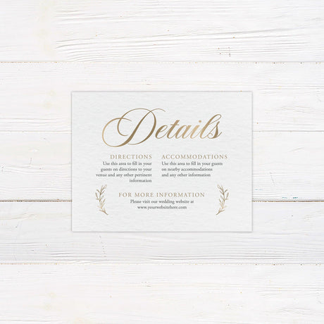 Elegant Initials Details Cards - goprintplus