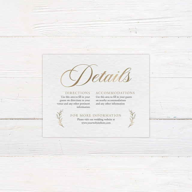 Elegant Initials Details Cards - goprintplus