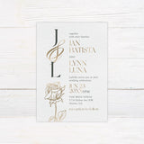 Elegant Initials Invitations - goprintplus