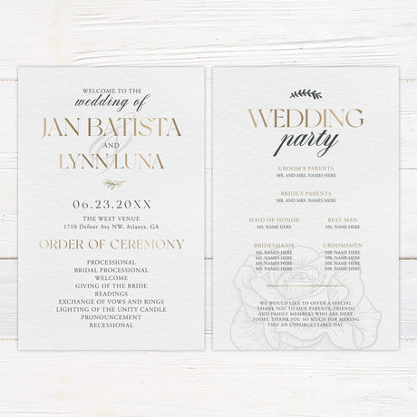 Elegant Initials Invitations - goprintplus