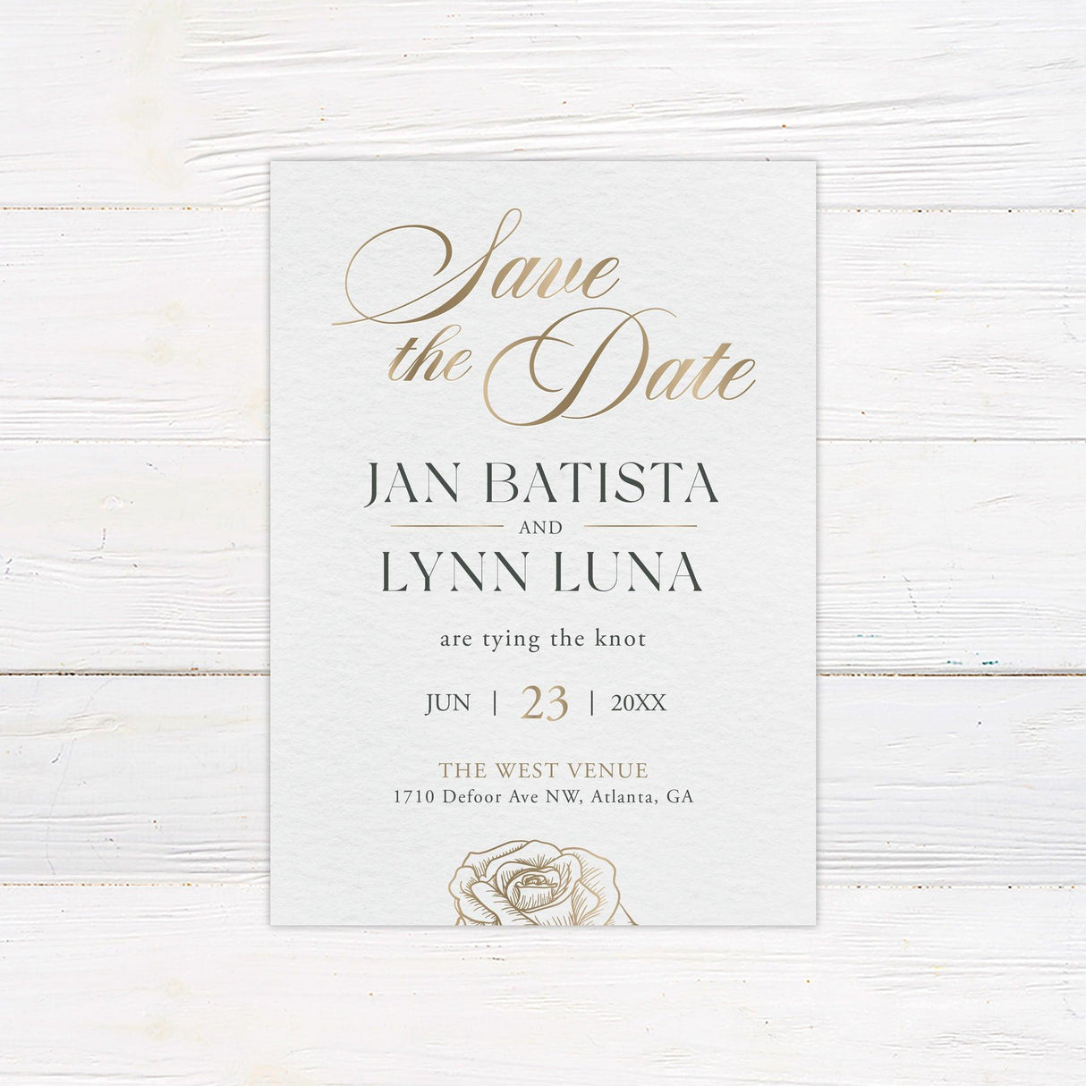 Elegant Initials Invitations - goprintplus