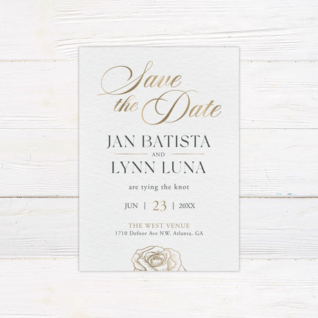 Elegant Initials Invitations - goprintplus