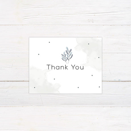 Elegant Leaves Thank You Card - goprintplus