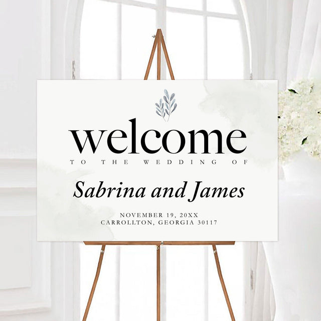 Elegant Leaves Sign - goprintplus