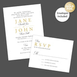 Elegant Lines Foil Invitation - goprintplus