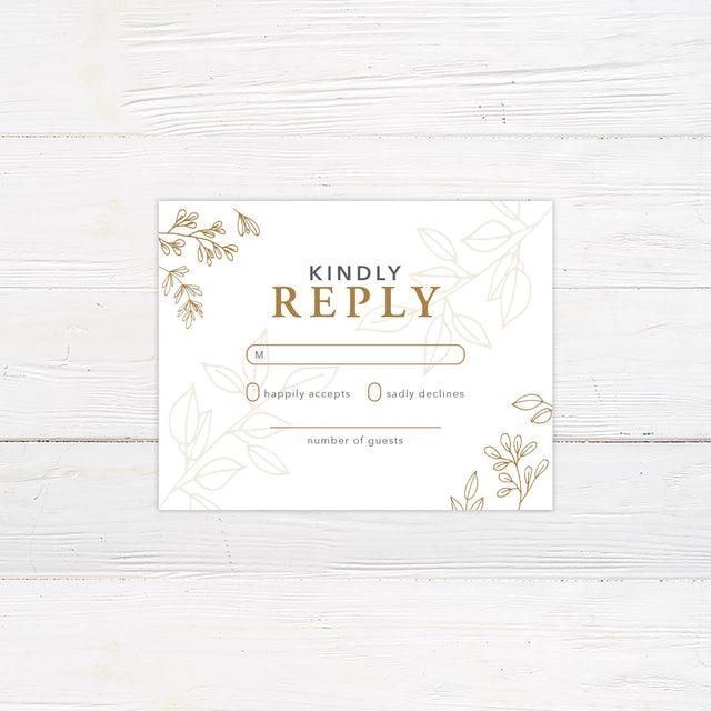 Elegant Monogram RSVP - goprintplus