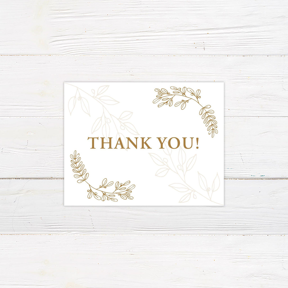 Elegant Monogram Thank You Card - goprintplus