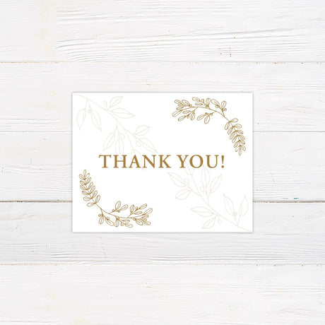 Elegant Monogram Thank You Card - goprintplus