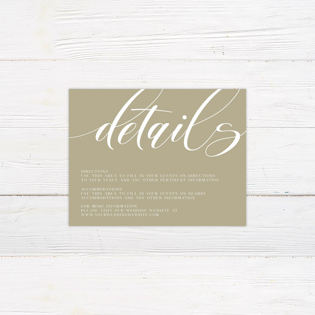 Elegant Script Details Cards - goprintplus