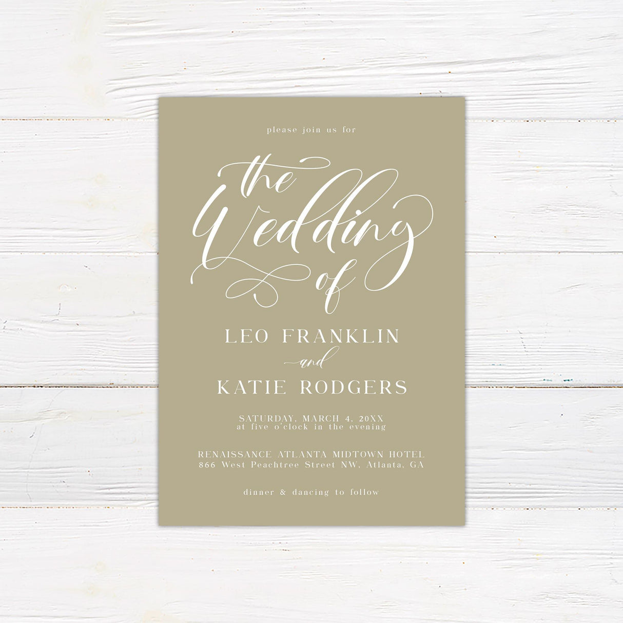 Elegant Script Invitations - goprintplus