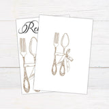 Elegant Silverware Invitation - goprintplus