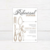 Elegant Silverware Invitation - goprintplus