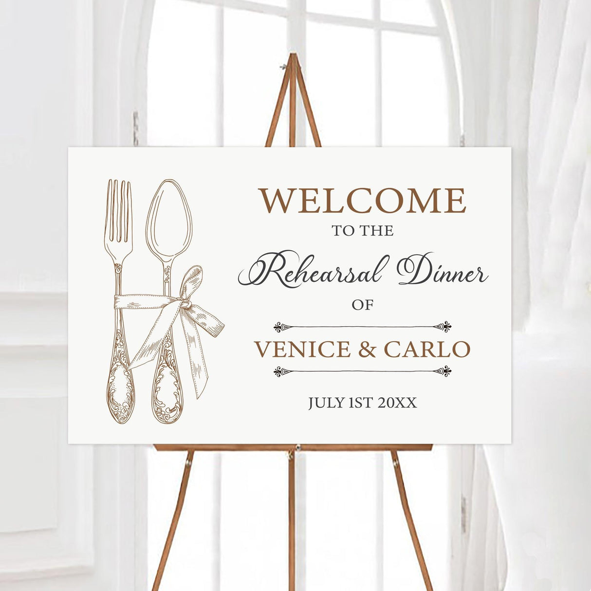 Elegant Silverware Invitation - goprintplus