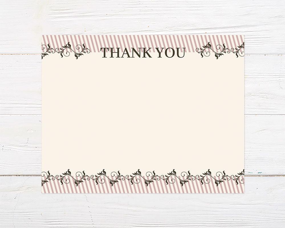 Elegant Vine Thank You Card - goprintplus