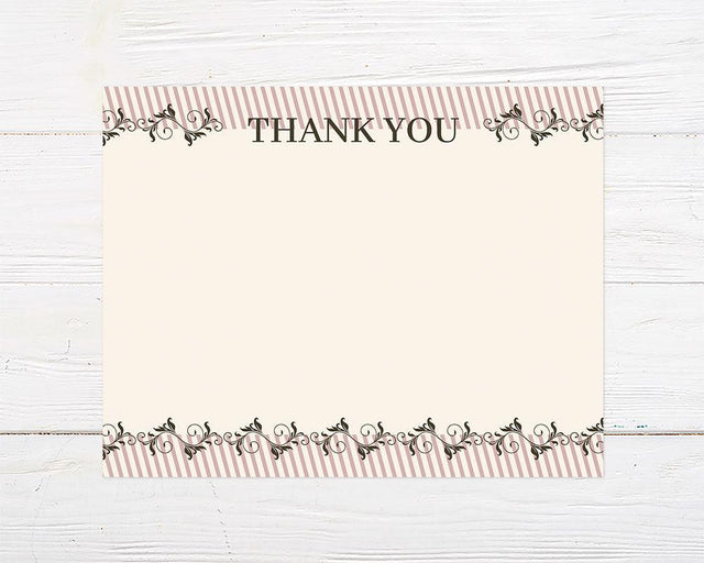 Elegant Vine Thank You Card - goprintplus