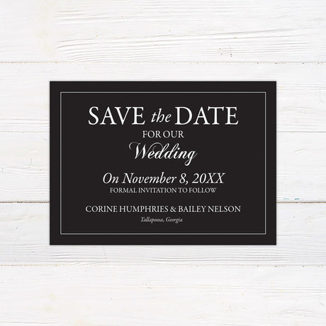 Elegant Save The Date - goprintplus