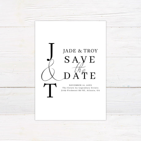 Elegant and Simple Save The Date - goprintplus